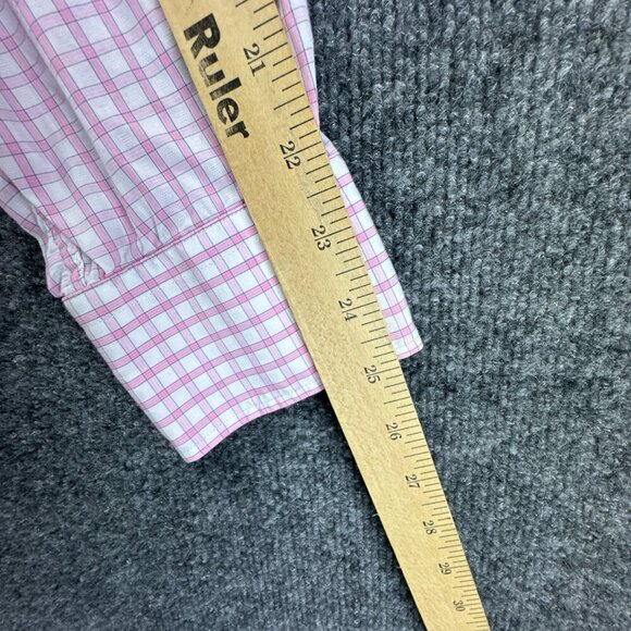 Gitman Bros Shirt Mens Large Pink Button Up Check Lightweight Thin Casual USA‎ - Picture 15 of 15